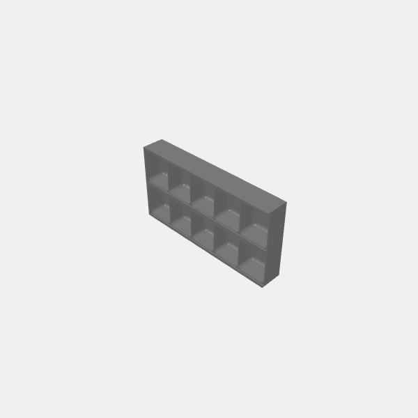 Game Token Box with Sliding Top - Box 2x5 v1.0.stl