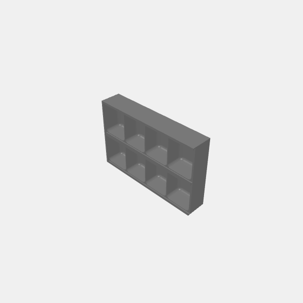 Game Token Box with Sliding Top - Box 2x4 v1.0.stl