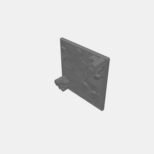 Mini Bases - Basalt - Square Rounded Edge - 50mm v1.0.stl