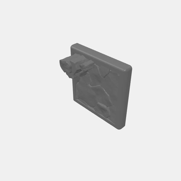 Mini Bases - Basalt - Square Rounded Edge - 20mm v1.0.stl