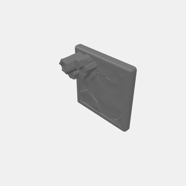 Mini Bases - Basalt - Square Rounded Edge - 25mm v1.0.stl