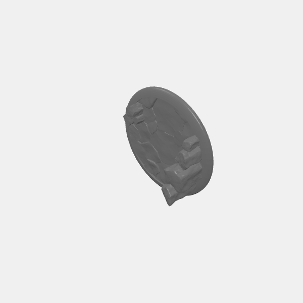 Mini Bases - Basalt - Round - Rounded Edge - 50mm v1.0.stl