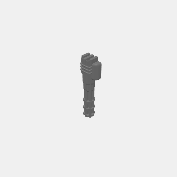 Gaslands - Turret v2 - Weapon - Minigun 1 v1.2.stl