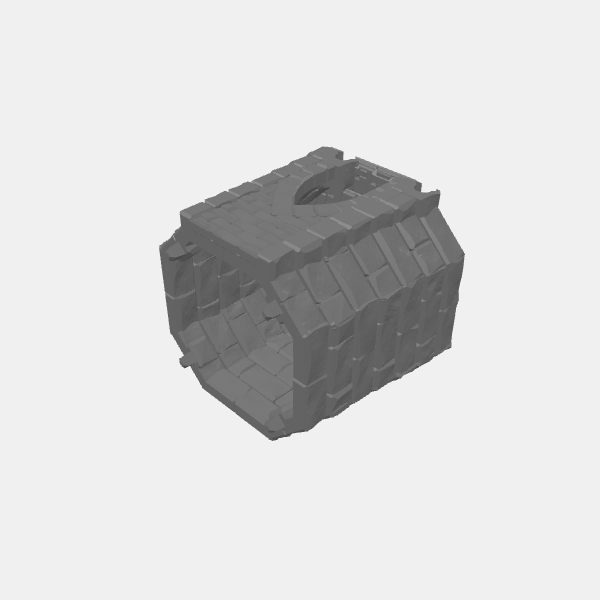 Fantasy - Tilestone Ramparts - Octagonal - Base Tower - single entrance Left - magnets v1.1.stl