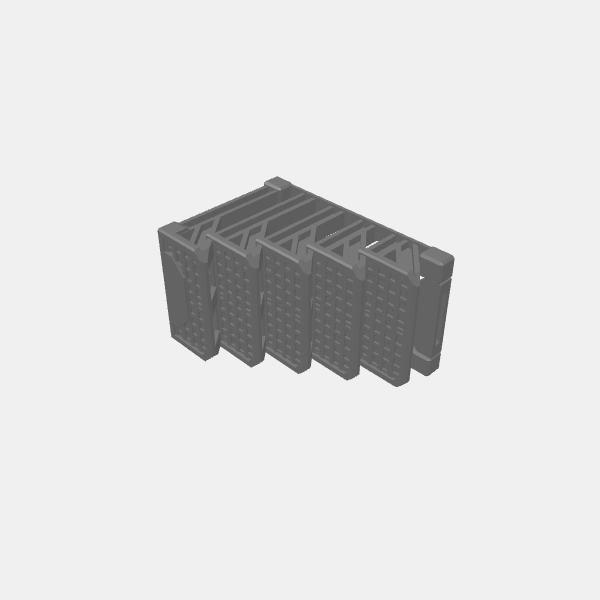Industrial Sci Fi - Walkway Platform - Stairs v1.0.stl