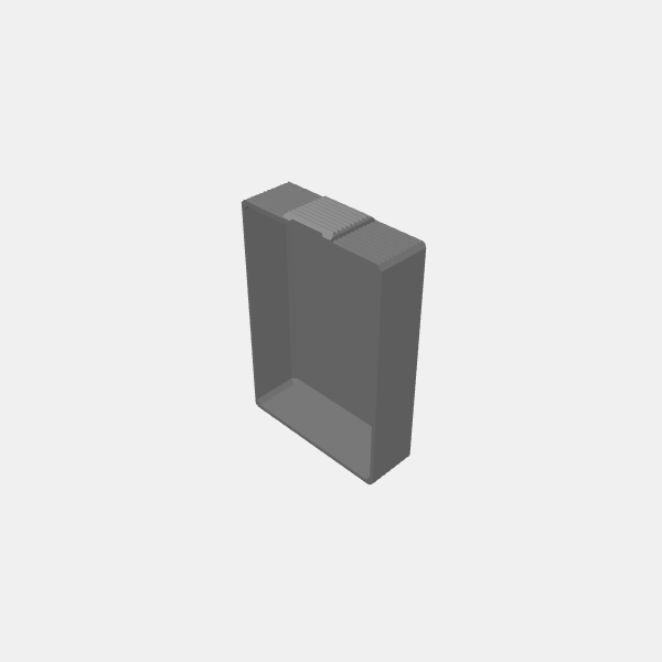 Book Box for Game Bits - Tray - Undivided Full Tray v1.5.stl