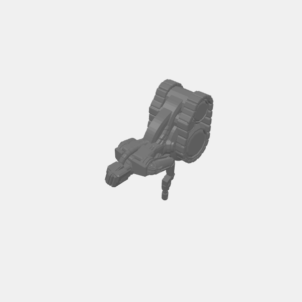 Mini - MRD-3r Bot - Tank Treads with Pistol 1 v1.0.stl