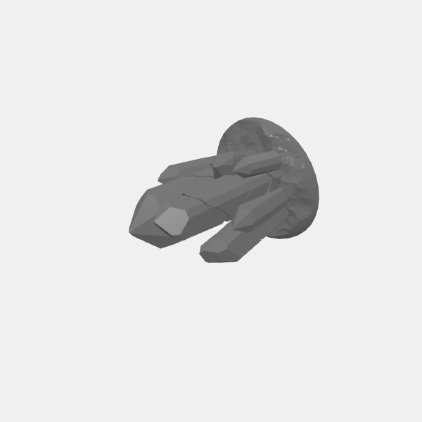 Cracked Crystal Formations - Medium D v1.0.stl