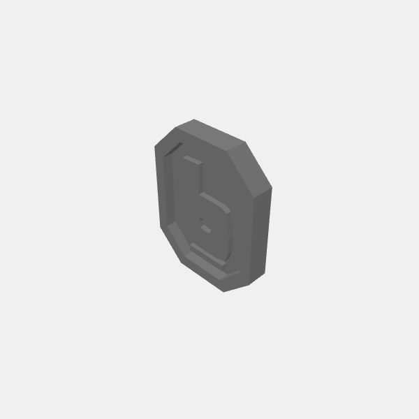 Game Tokens - Number 6 v1.1.stl