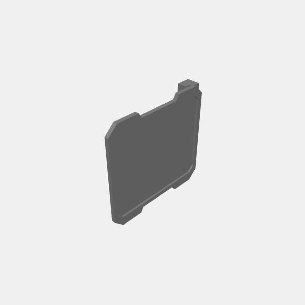 Accessories/Sci Fi - Modular Buildings - Hook Accessory - Lrg Signboard offset v1.0.stl
