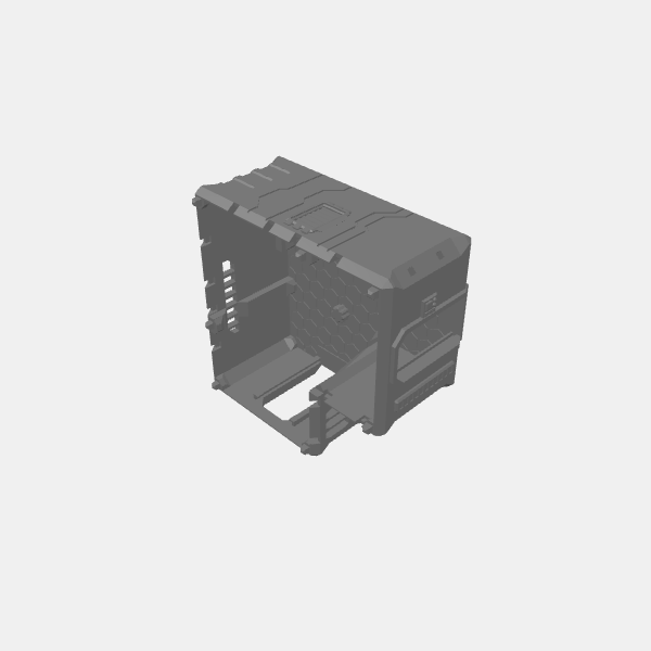 Buildings/Sci Fi - Modular Buildings L Shape Ground Floor A v1.1.stl