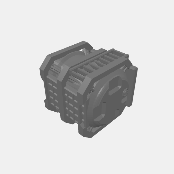 Sci Fi - Shipping Container - Style 3 - Short v1.1.stl