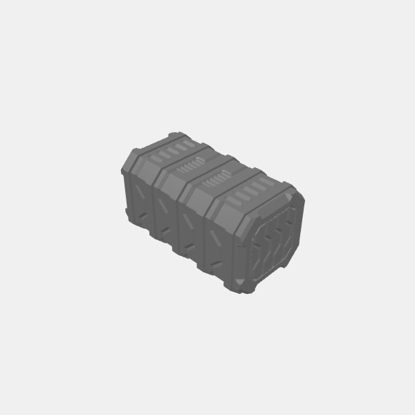 Sci Fi - Shipping Container - Style 2 - Long v1.0.stl