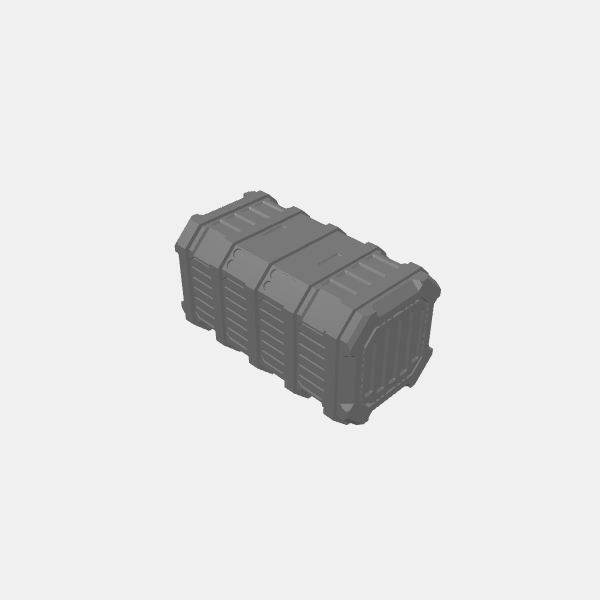Sci Fi - Shipping Container - Style 1 - Long v1.0.stl