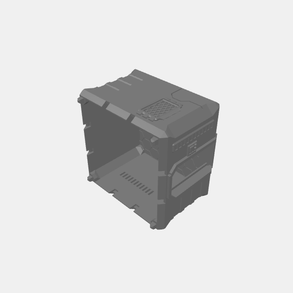 Sci Fi - Housing Block Square - Ground Floor A v1.3.stl