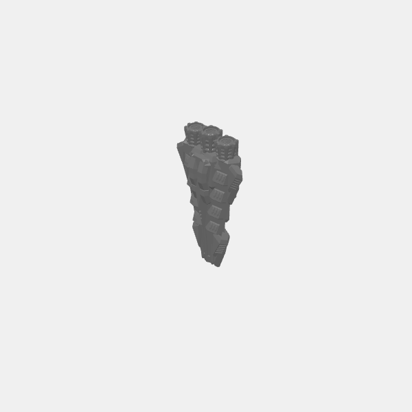 A Billion Suns - Kiriian Collective - Mass 3 - Destroyer v1.0.stl