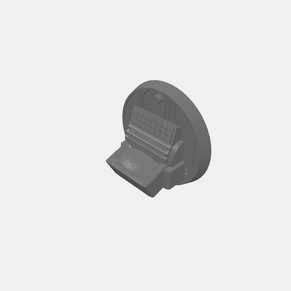 Loot Marker - Data Console/Sci Fi - Objective Marker -32mm base - Data Console - 1 pips v1.0.stl