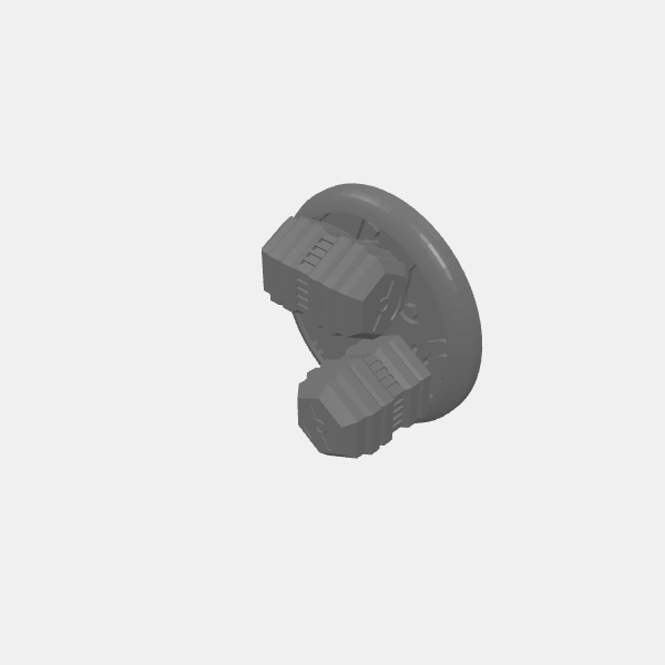 Loot Marker - Nuclear Material/Sci Fi - Objective Marker -25mm base - Nuclear Material v1.0.stl