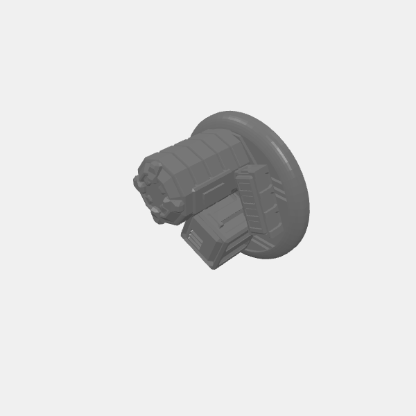Loot Marker - Barrel and Crates/Sci Fi - Objective Marker -25mm base - Barrel and Crates - 1 v1.0.stl