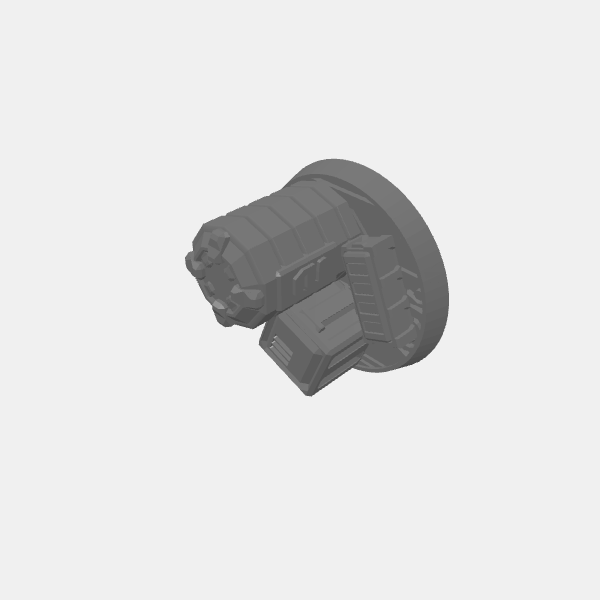 Loot Marker - Barrel and Crates/Sci Fi - Objective Marker -32mm base - Barrel and Crates - 2 v1.0.stl