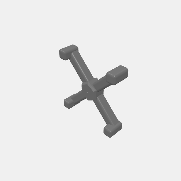 Pegs/Billions Suns - Stand - Peg - 3mm - Flight Group 4 Peg X Shape v1.0.stl