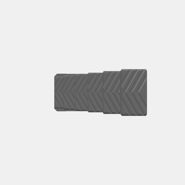 Industrial Sci Fi - Hex Mesh 3in - Platform Mesh - 3x1.5in Stairs 3in Height v1.0.stl