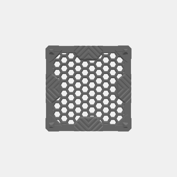 Industrial Sci Fi - Hex Mesh 3in - Platform Mesh - 3x3 Square - Mesh v1.0.stl