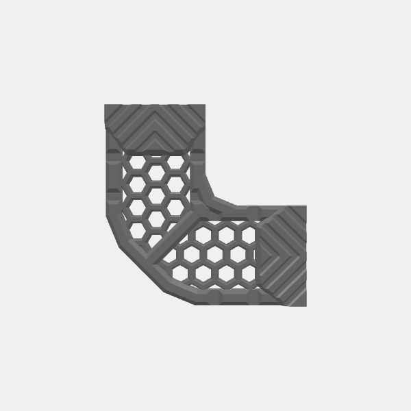 Industrial Sci Fi - Hex Mesh 3in - Catwalk Mesh - 3in 45 degree v1.0.stl