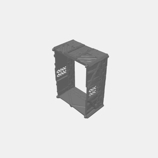 Fantasy - Medieval Style House - house body rectangle 1 - no floor v1.1.stl