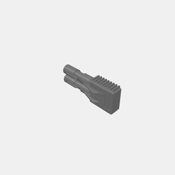 Gaslands - Heavy Machine Gun - Thick Dual Barrel v1.0.stl