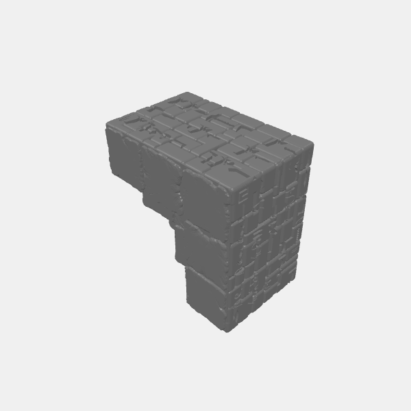 Ancient Sandstone Stackers - Stair Square 3x3 Corner Down v1.0.stl