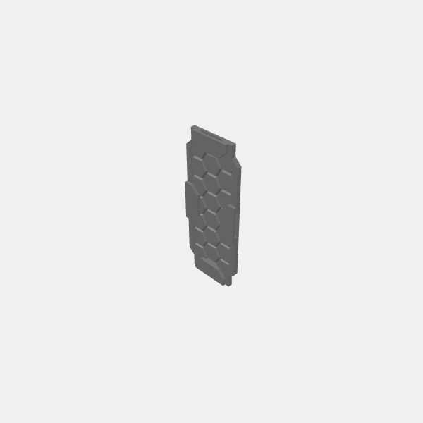 Sci Fi Industrial Zone - Catwalk - Med 100mm - Hex Pattern v1.0.stl