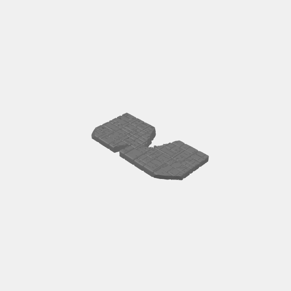 Ancient Sandstone - Walls - Wall ruined 125mm v1.0.stl