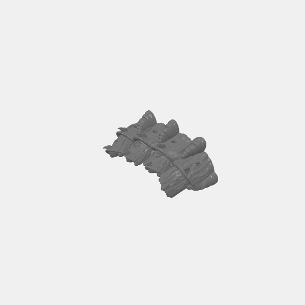 Barricades/Hive Alien - Barricade Wall 1 - wide v1.2.stl