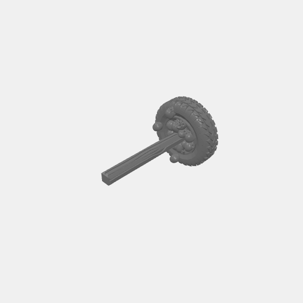 Gaslands - Skull and Tire Pile Signs - Post 4 v1.0.stl