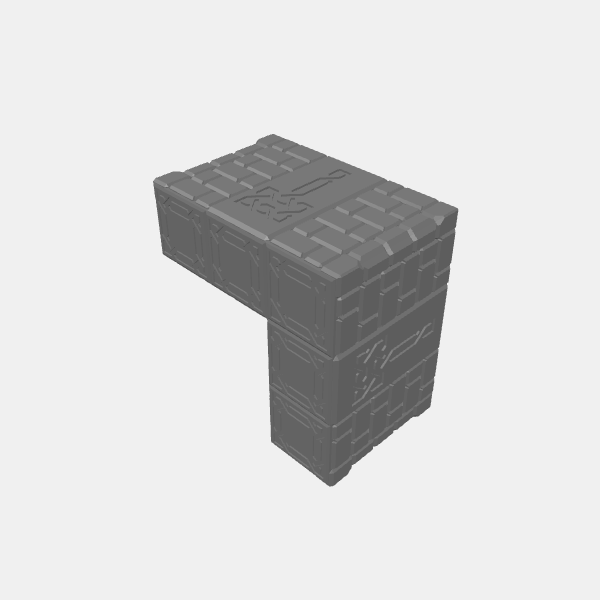 Undesrstone Stackers - Pyramid Inner Corner Square 3x3 Full  v1.0.stl