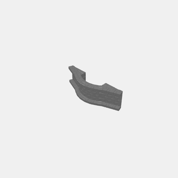 Understone Bridge - Narrow path - 171mm long - NEEDS SUPPORT v1.0.stl