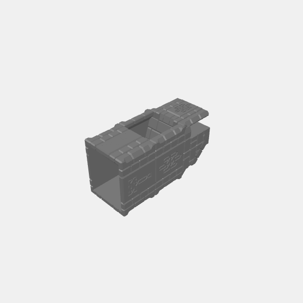 Dice Tray - Understone - Clip On Dice Tower narrow v1.1.stl