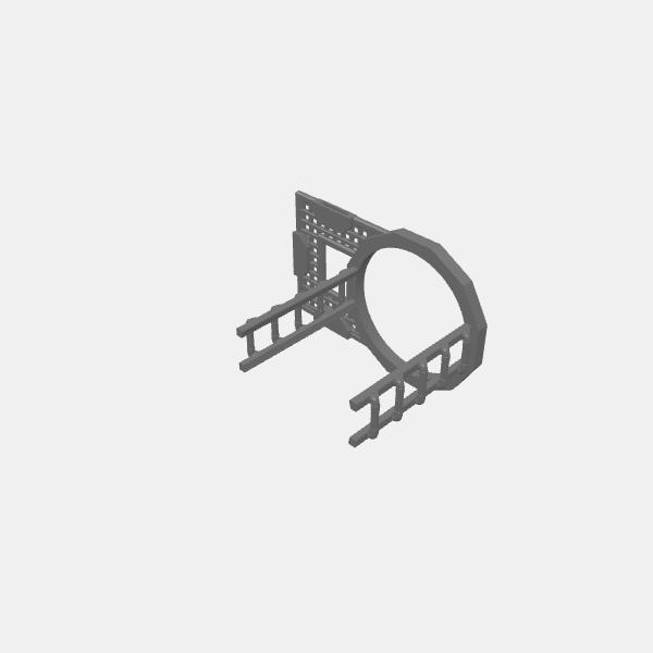 Standard Soda Can - 67mm/Industrial Tower - Ladder with platform ring short -  std Soda Can - v1.0.stl