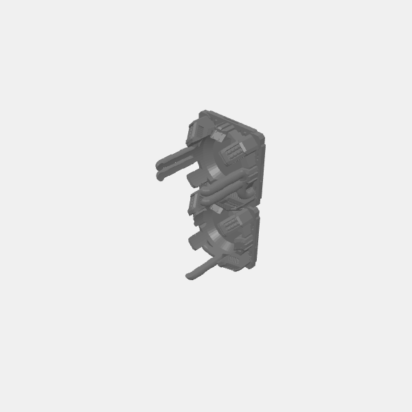 Tall Thin Soda Can - 54mm/Industrial soda can tower Base - Double with pipes - 54mm soda can v1.0.stl