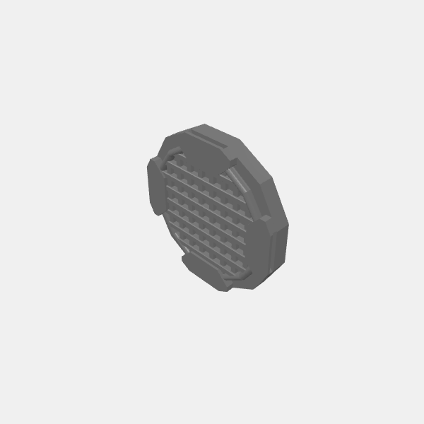 Standard Soda Can - 67mm/Industrial Tower Cap - Round single - std Soda Can - v1.0.stl