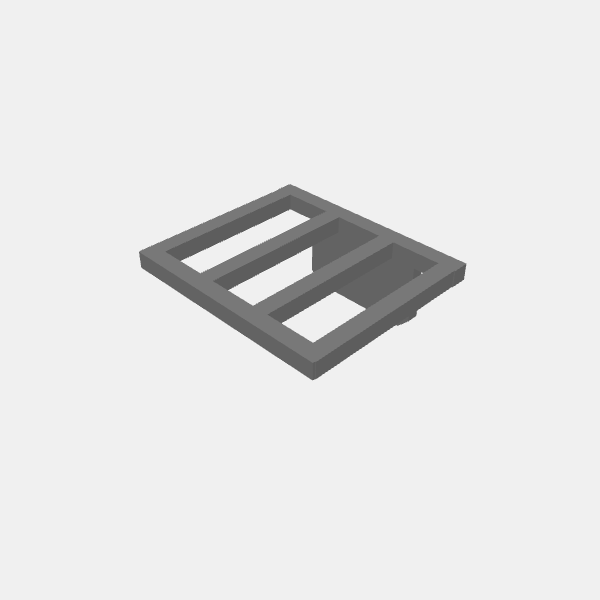 Tower Tops and accessories/Industrial Can terrain - Short straight Gaurdrails v1.0.stl