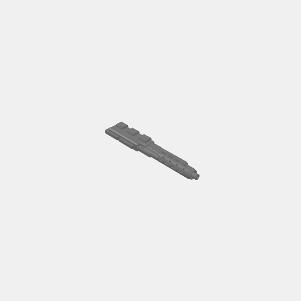 gaslands - machine gun single barrel long v1.0.stl