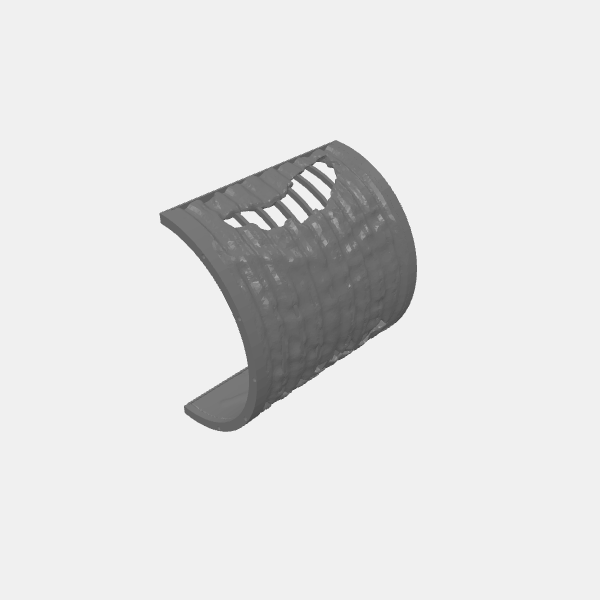 Gaslands - Quonset Hut - Ruined Body - 100mm v1.0.stl