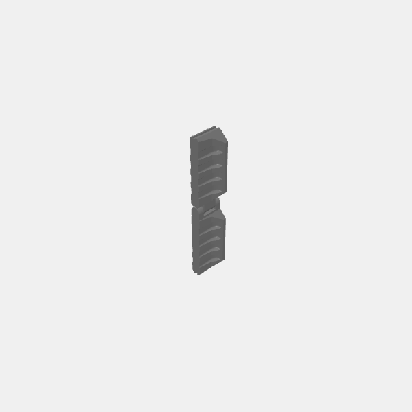 Gaslands - Molded Barriers x2 flex join v1.2.stl