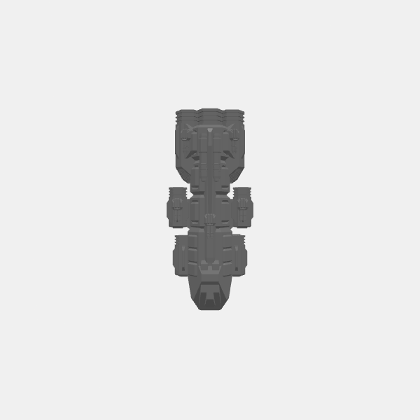 SB3D Warfleets - Human Defense Force - Superheavy - Battleship v1.0.stl