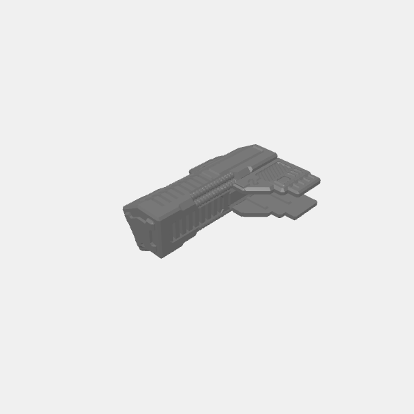Junctions/Sci Fi - Walls - Junction - Corner 30 degrees v1.0.stl
