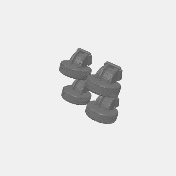 Gaslands - Hover Jet upgrade - hover tires  x4 v1.0.stl