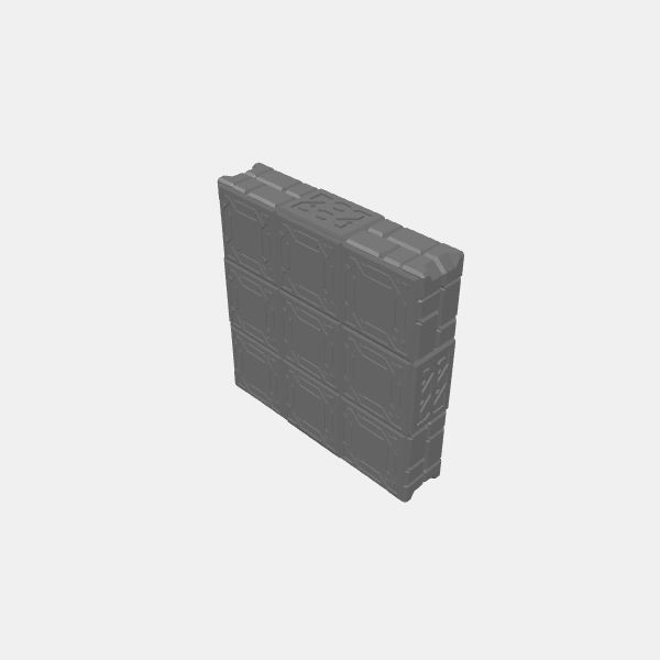 Undesrstone Stackers - Block Square 3x3 Short v1.0.stl