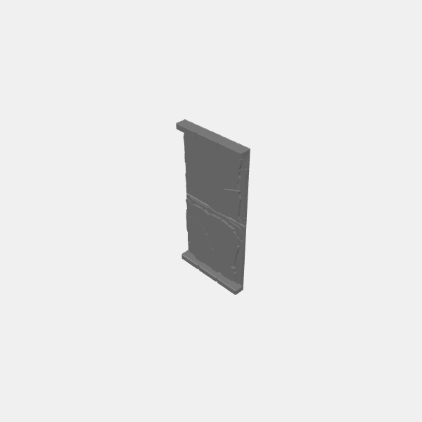 Corridors/Dungeon Plates - Rough Stone - 1.25 - 2x1 Corridor v1.0.stl